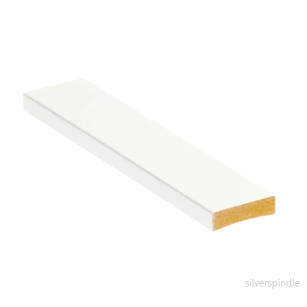 Täcklist 12x42, MDF, Vit