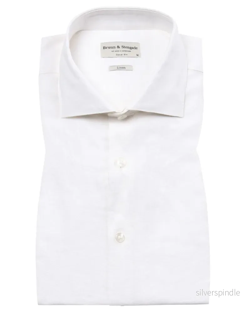 BS Sevilla Casual Slim Fit Skjorta – White BS Sevilla Casual Slim Fit Skjorta – White