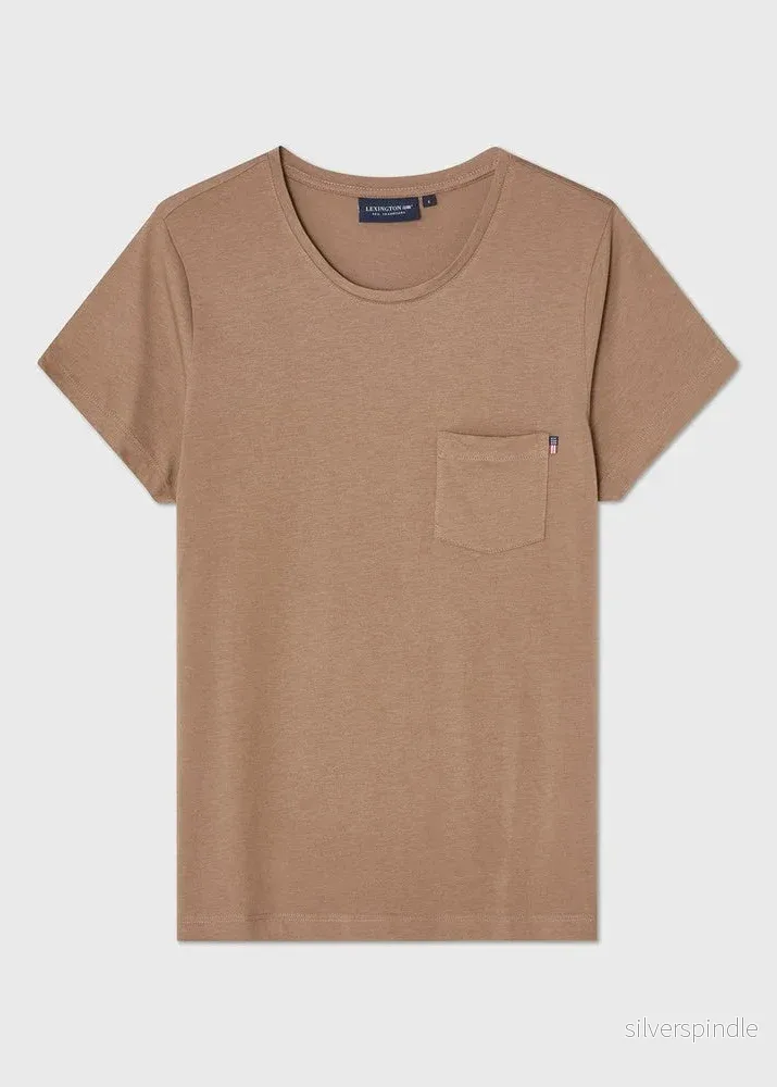 Lexington Cotton Modal Blend Classic Tee Brown