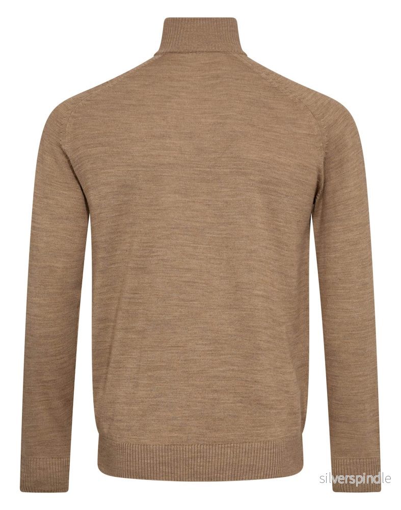 BS Pelle Regular Fit Stickat - Light Brown - Bild 2