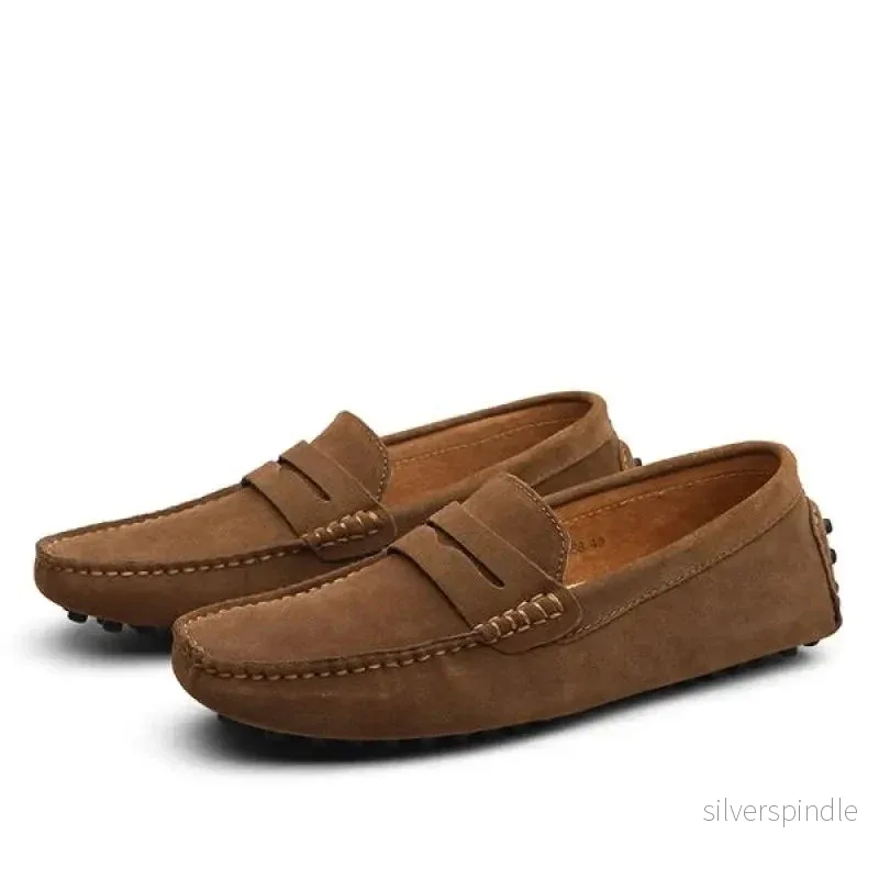 Ethan | Klassiska Bekväma Herrloafers med Gummisula