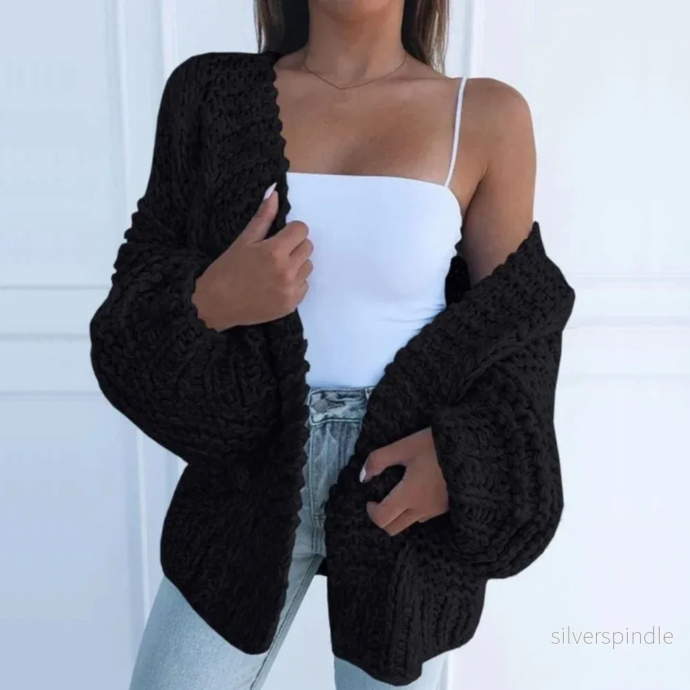 Sophie | Chunky Knit Cardigan med Avslappnad Passform