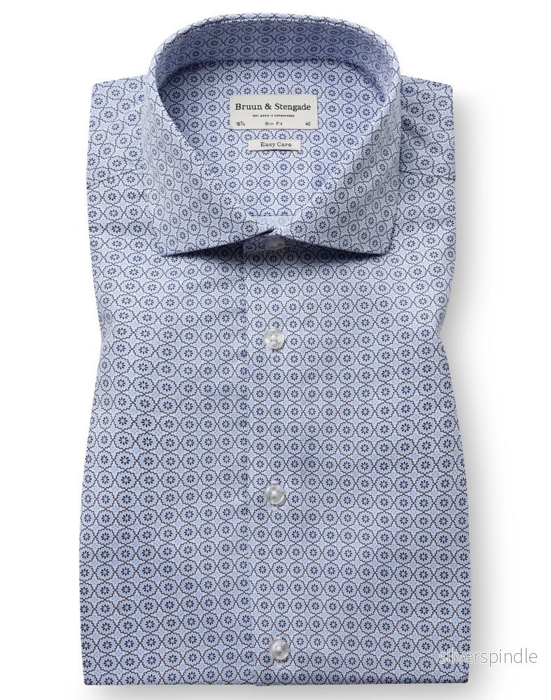 BS Jaume Slim Fit Skjorta - Light Blue