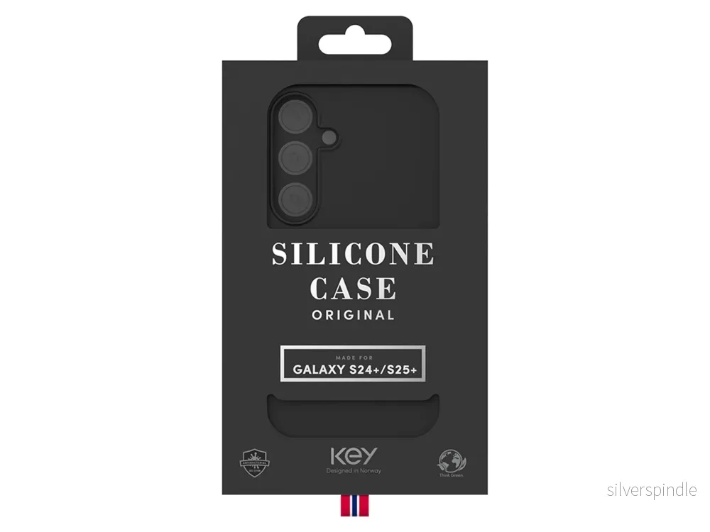 Silikonfodral Samsung S25 Plus/S24 Plus – Svart Silikonfodral Samsung S25 Plus/S24 Plus – Svart