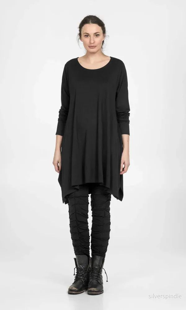 Viskostunika med lång ärm, oversize Viskostunika med lång ärm, oversize