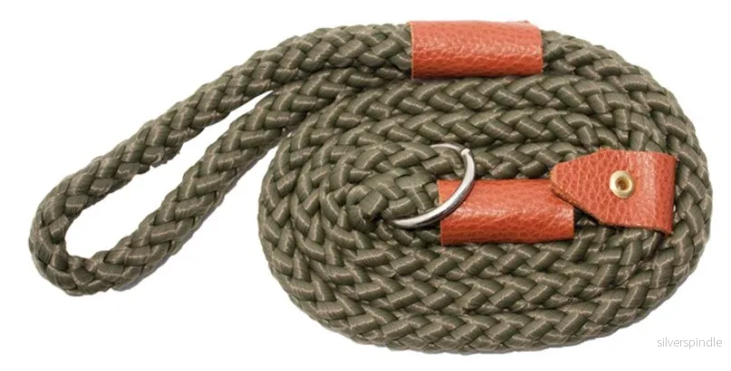 Bisley – retrieverkoppel nylon/läder 1,2 m