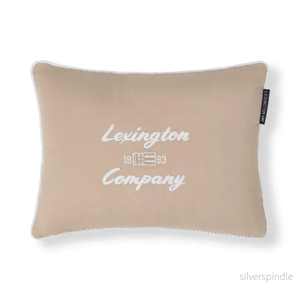 Lexington Logo Organic Cotton Prydnadskudde