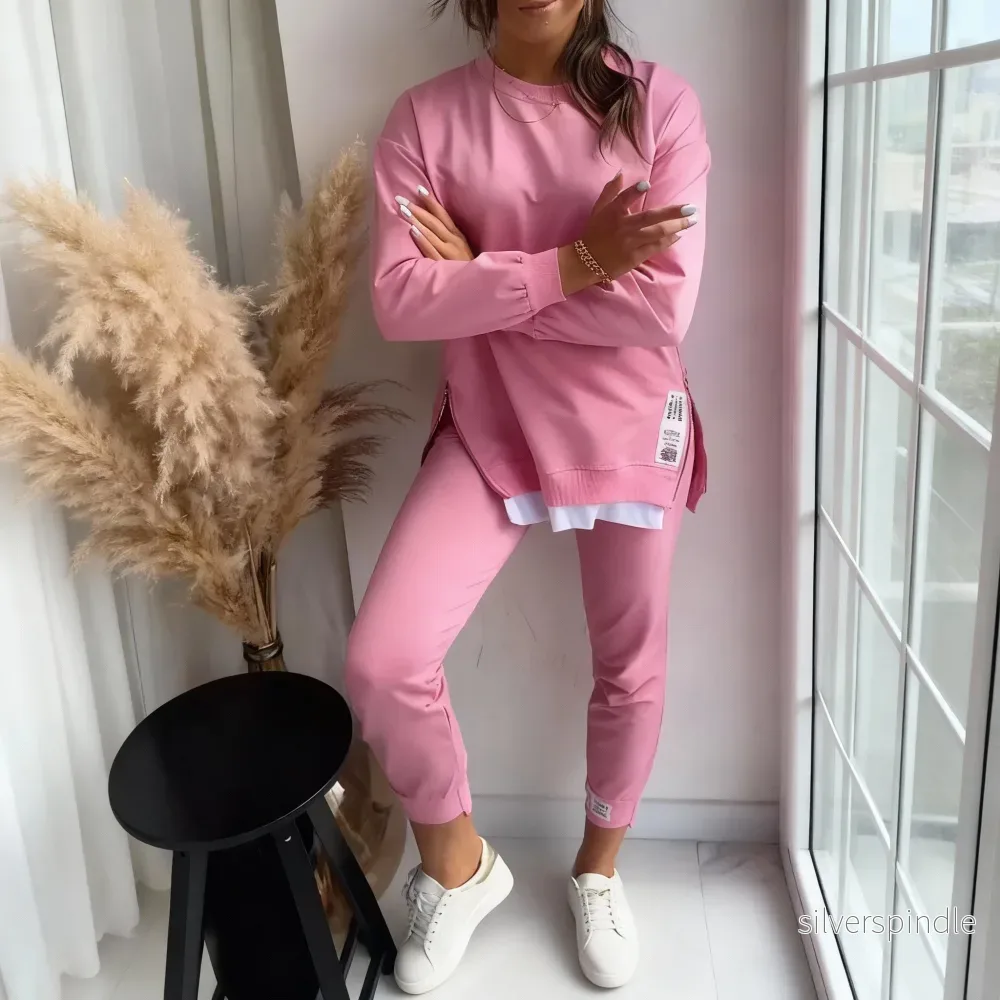 Oliver | Avslappnad Långärmad Loungewear Set - Bild 2