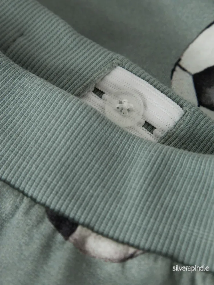Louie Sweatpants Med Fotbollsmönster - Bild 3