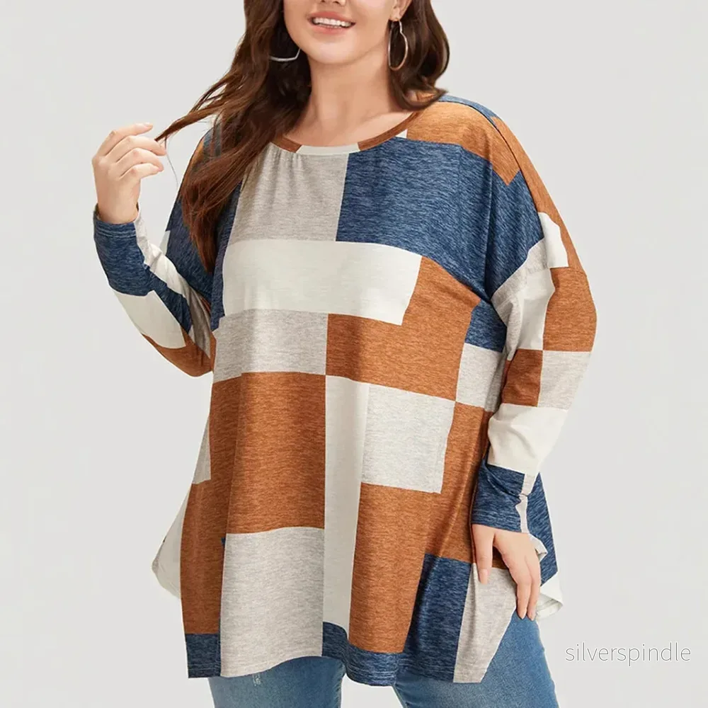 Emma | Trendig Plus Size Långärmad T-Shirt - Bild 2