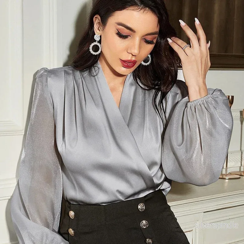 Sophie | Elegant Puffärmad Långärmad Tröja för Vår - Bild 2