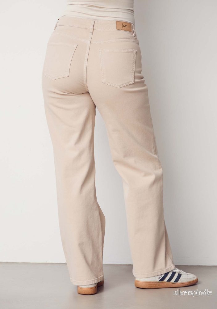 Bologna wide Twill Pant - Dark Sand - Bild 3