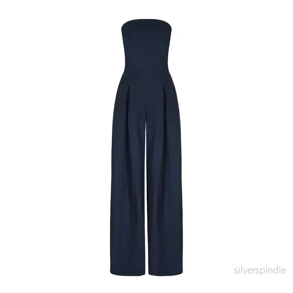 Elegant Jumpsuit | Axelbandslös Midjeskulpterande Design för Sofistikerad Look - Bild 3