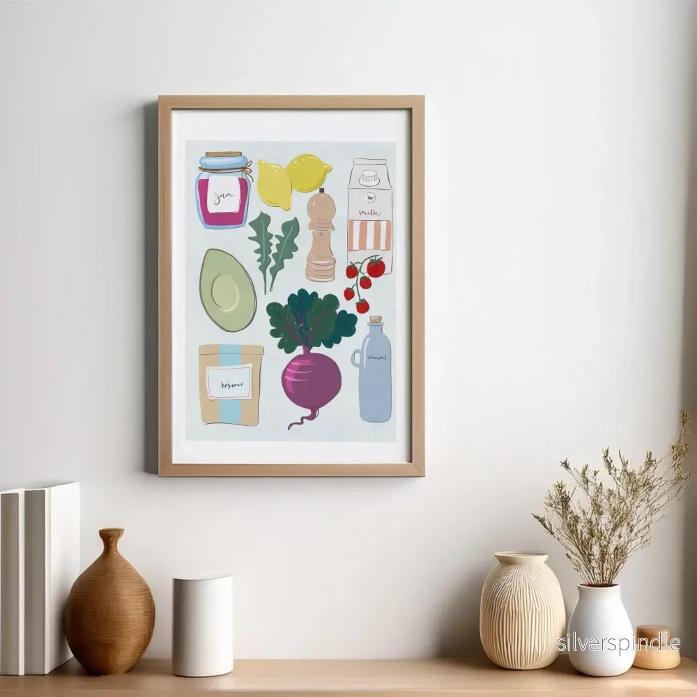 Matposter kök med citron och avokado - Bild 3