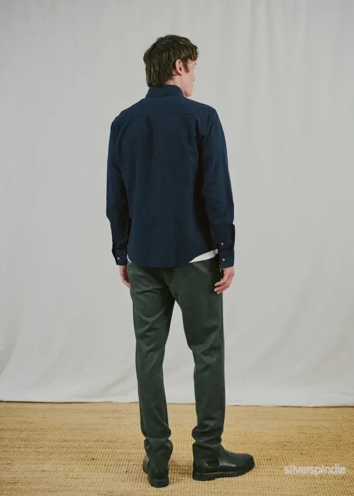 BS Akihito Casual Modern Fit Skjorta - Navy - Bild 3