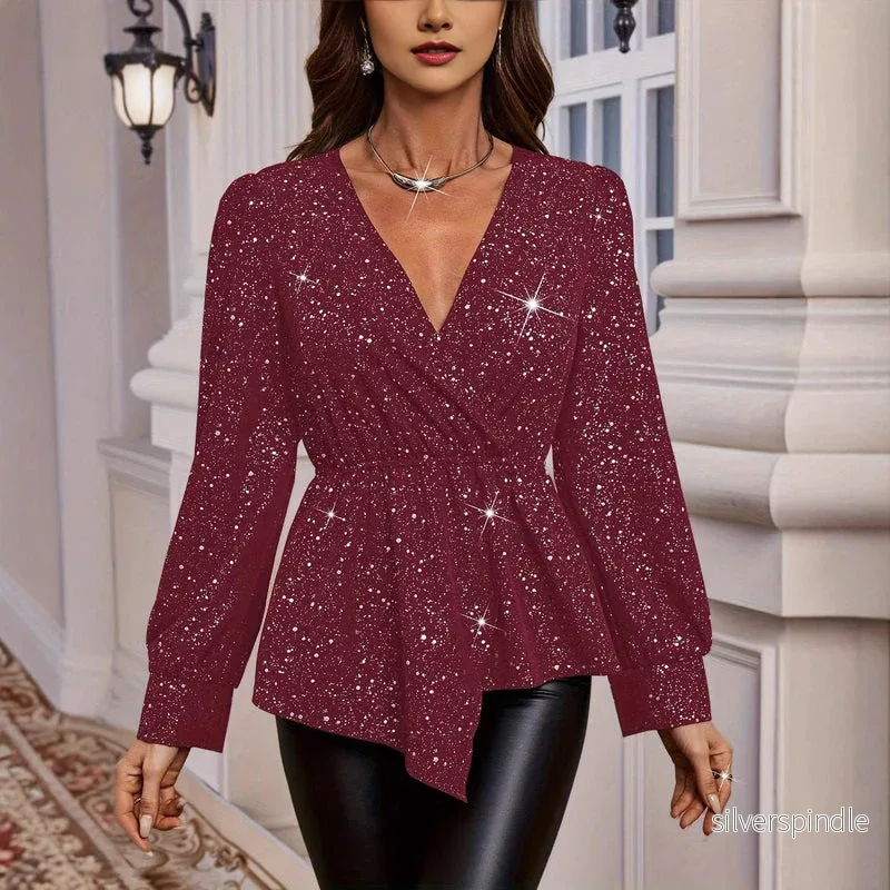 Emma | Slim Fit Hösttröja med V-Ringning - Bild 2