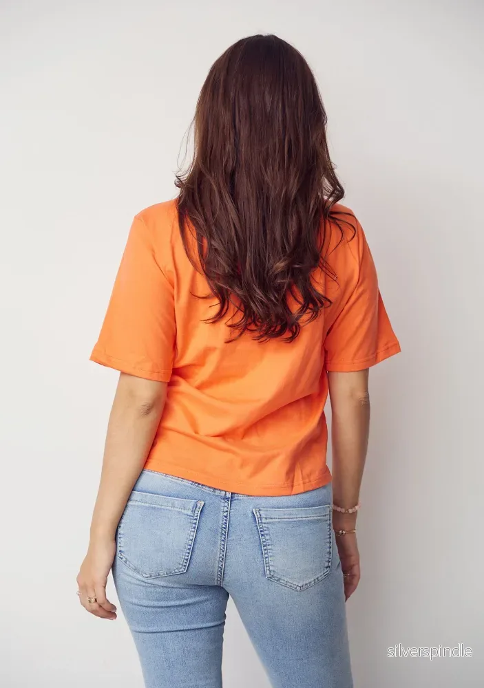 Tinni Basic T-Shirt - Warm Orange - Bild 2