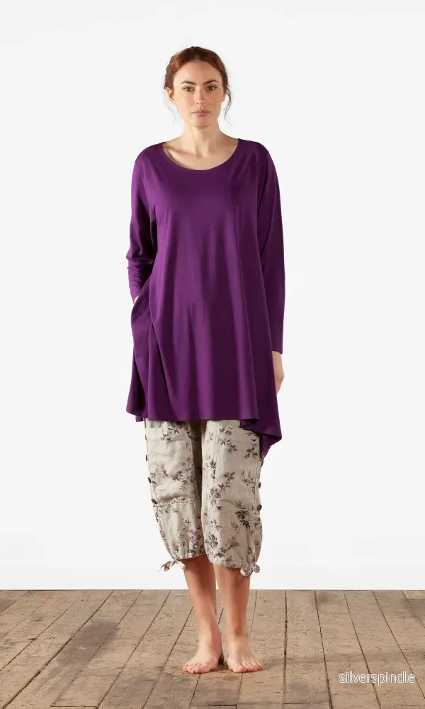 Viskostunika med lång ärm, oversize