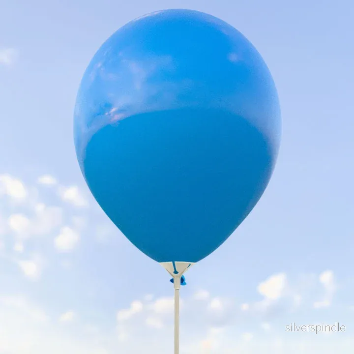 Blå ballonger 28 cm - 100-pack - Bild 2