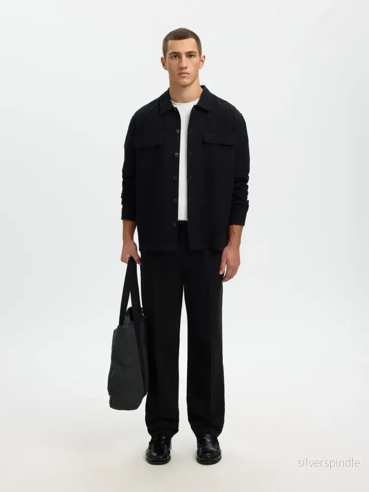 LEROY LINEN PANT BLACK LEROY LINEN PANT BLACK