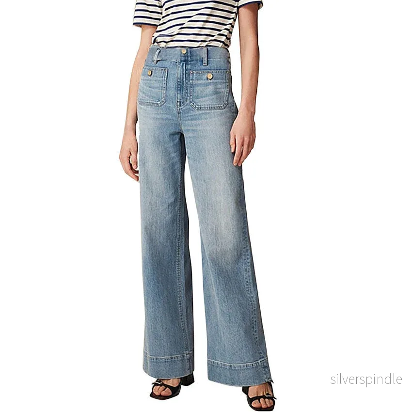 Sophie | Stretchiga Raka Byxor för Dam med Medelhög Midja - Bild 3