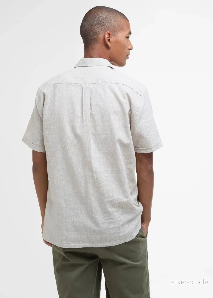 Barbour Nelsson SS Summer Shirt Stone - Bild 3