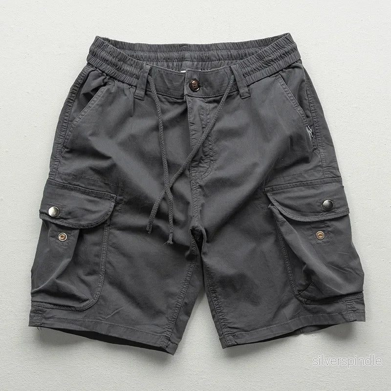 Ethan | Avslappnade Cargo Shorts med Dragsko och Fickor - Bild 3