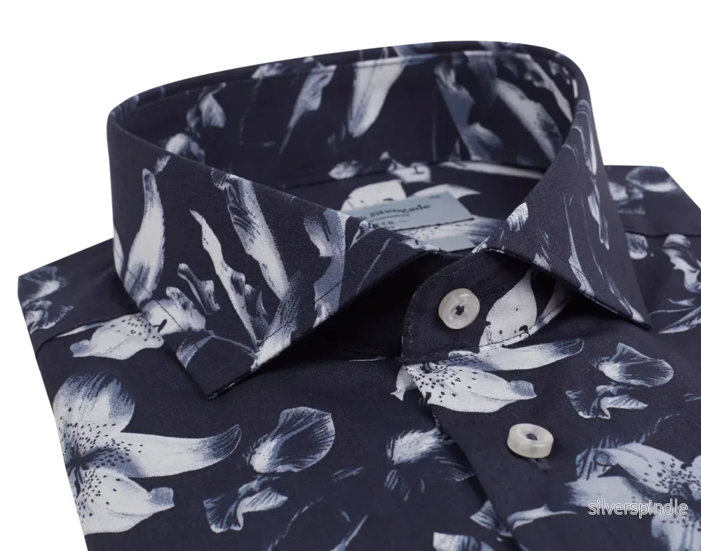BS Joe Super Slim Fit Skjorta - Navy - Bild 2