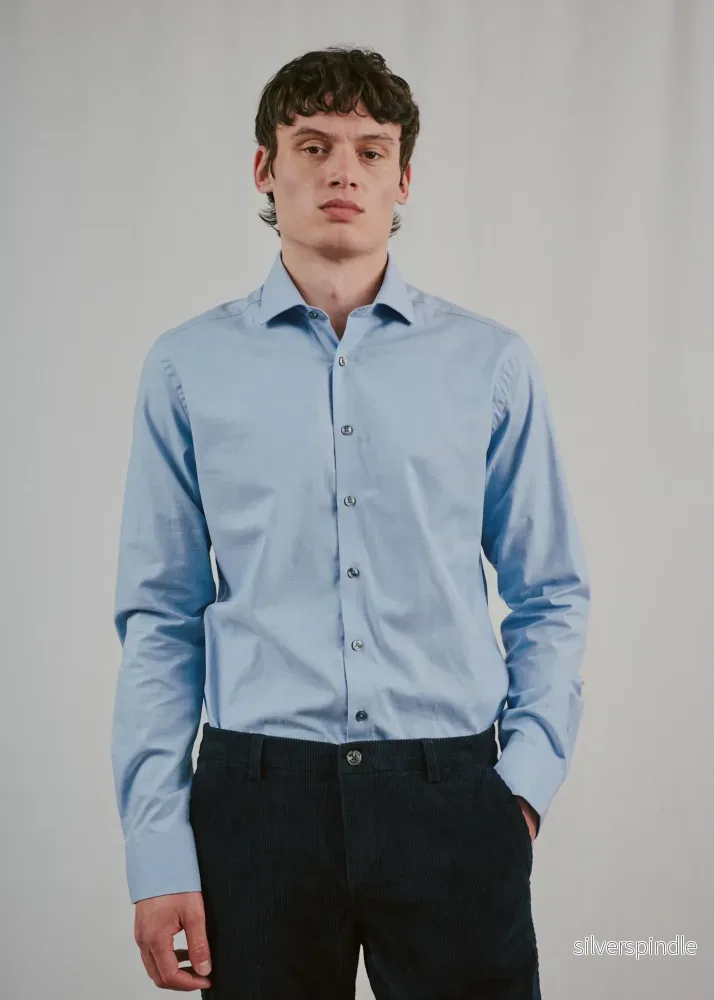 BS Samsoe Slim Fit Skjorta - Light Blue - Bild 2