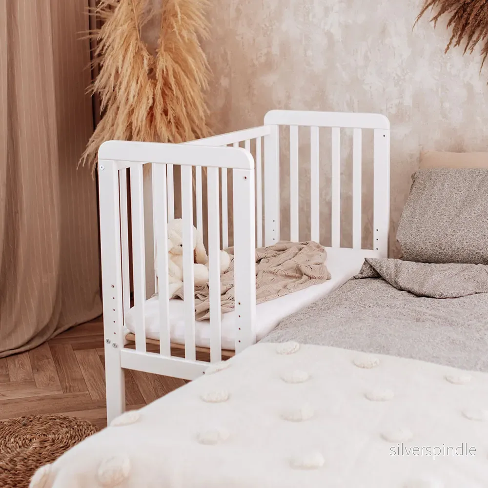 Co-Sleeper av trä - Vit - Bild 3