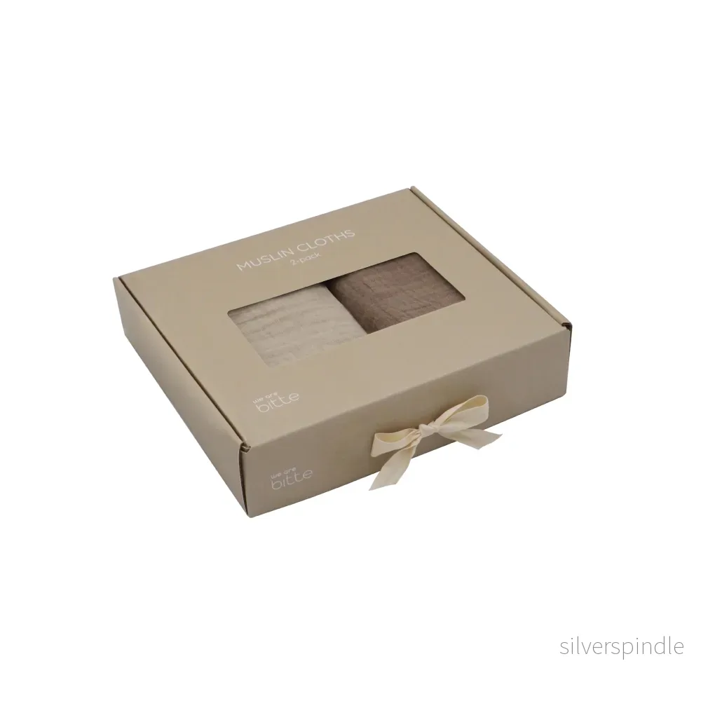 Musselin – 2-pack i presentask