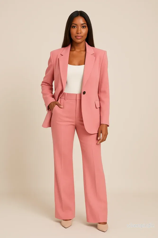 Elegant Byxdress | Skräddarsydd Kavaj och Byxor för Professionell Stil | Högkvalitativt Tyg för Allt-i-Ett Look - Bild 2