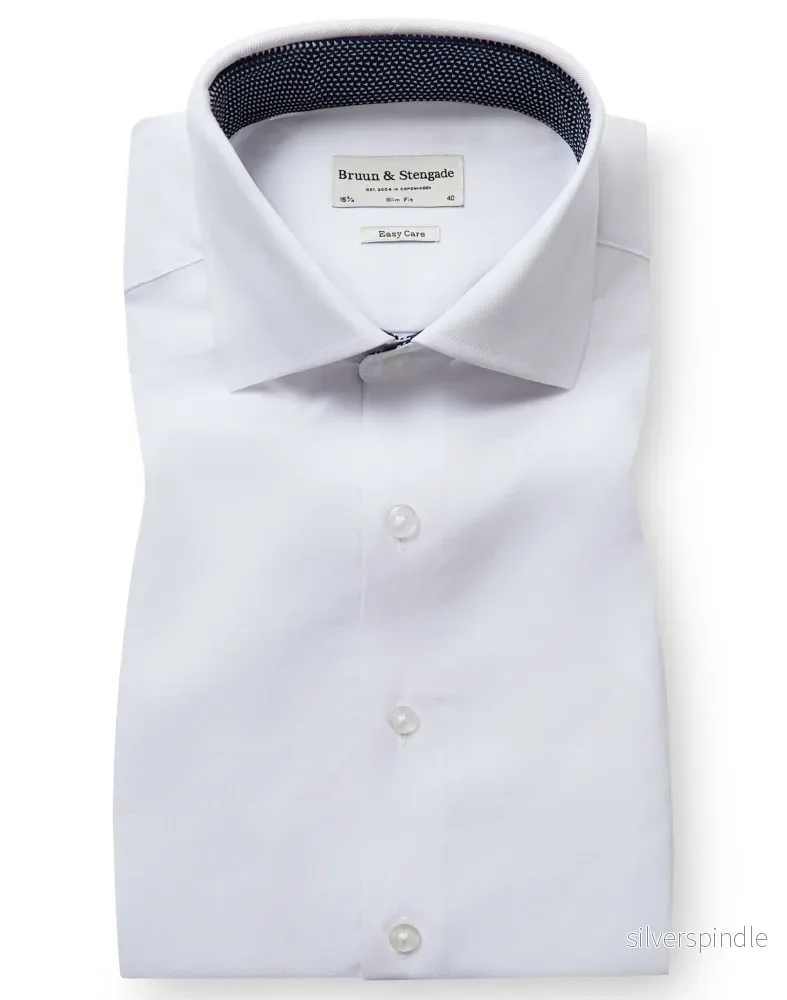 BS Hader Slim Fit Skjorta - White