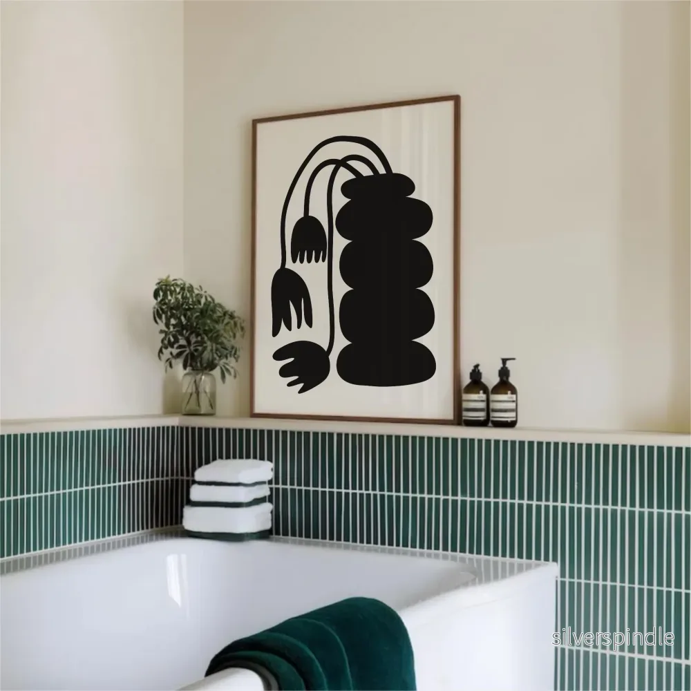 Fritillariaposter Svart Grafisk - Bild 3