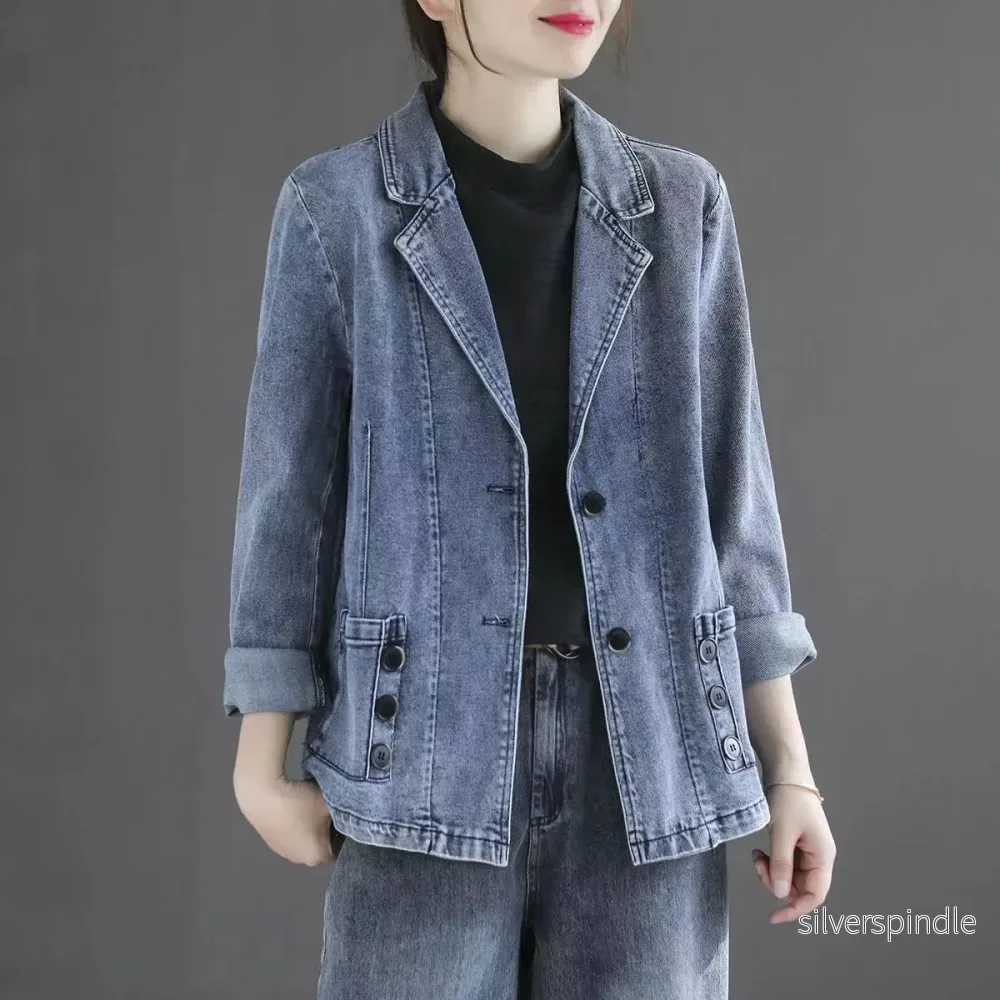 Olivia | Avslappnad Patchwork Långärmad Topp med Fickor - Bild 2