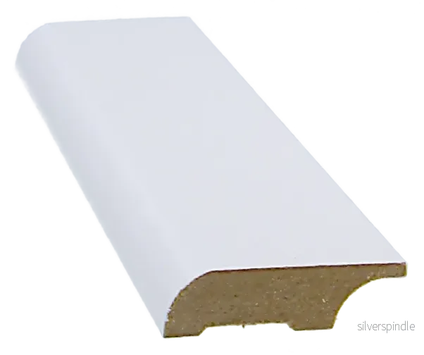 Golvlist 12x42x3050, MDF, Vit - Bild 2