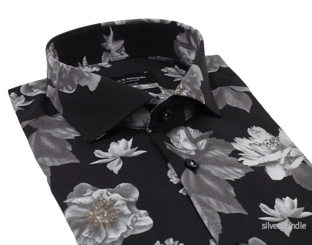 BS Son Modern Fit Skjorta - Black - Bild 2