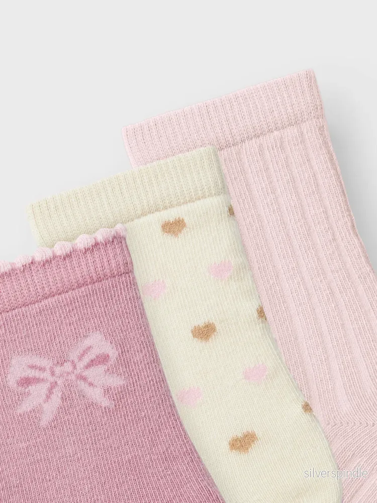 Strumpor 3-pack rosa - Bild 2