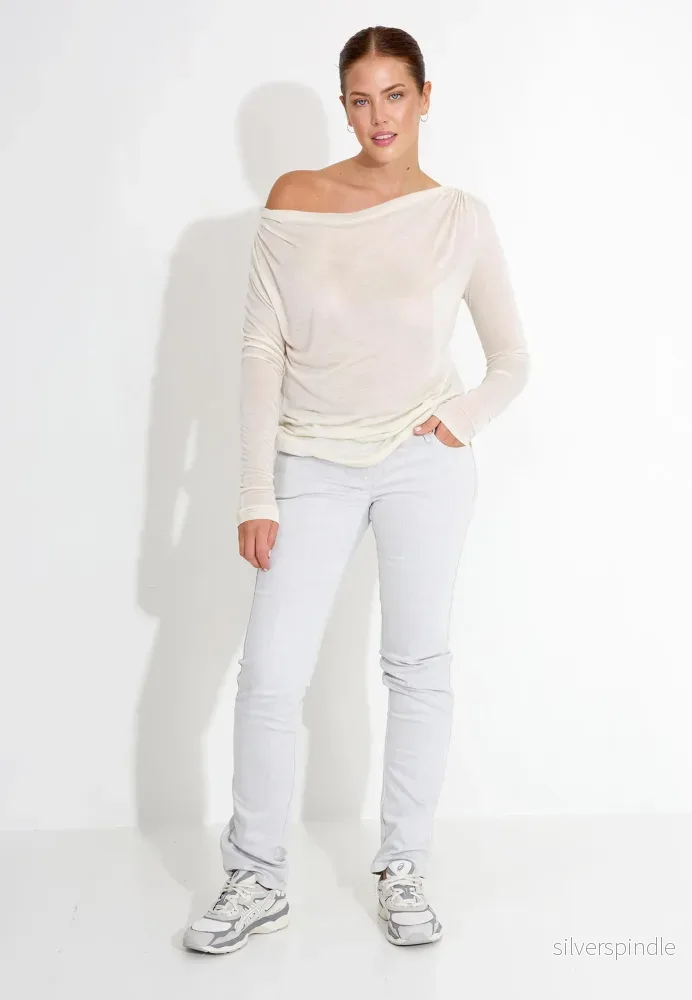 JERSEY T-SHIRT - Beige
