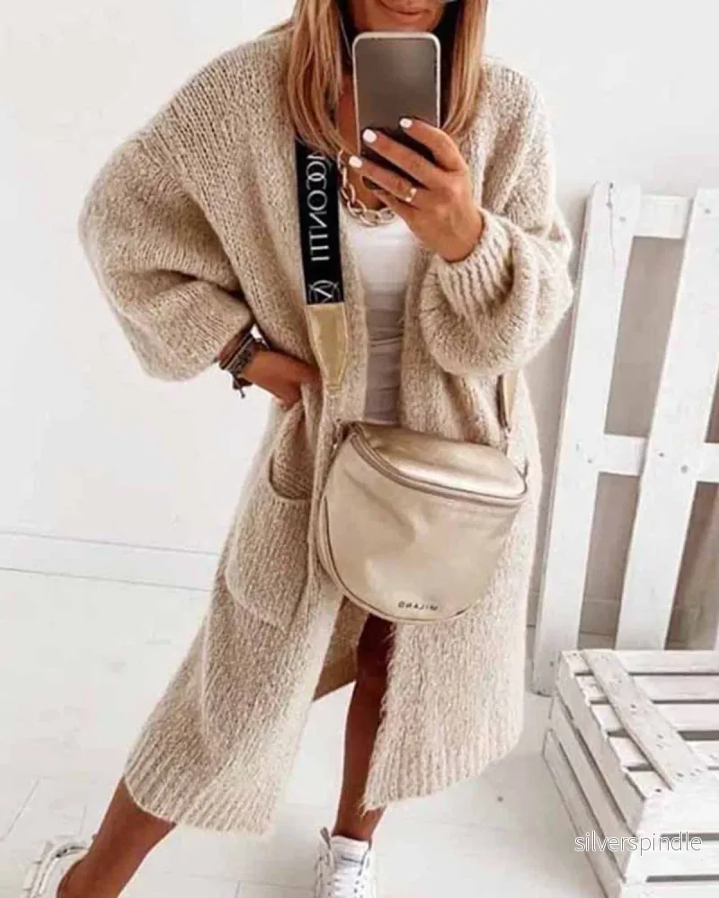 Sophia | Mjuk Oversized Kofta för Damer - Bild 3