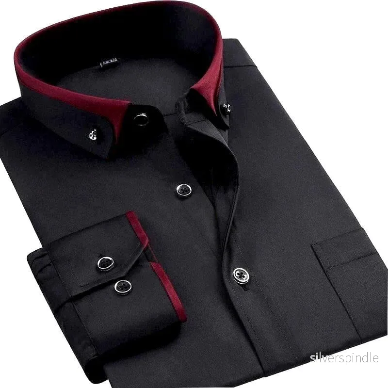 Ethan | Elegant Långärmad Herrskjorta för Vår och Höst Ethan | Elegant Långärmad Herrskjorta för Vår och Höst