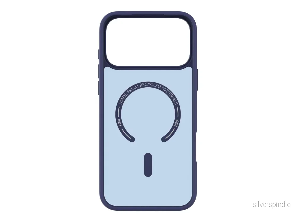 Frosted TPU-deksel iPhone 17 Pro Max Magsafe – Blå