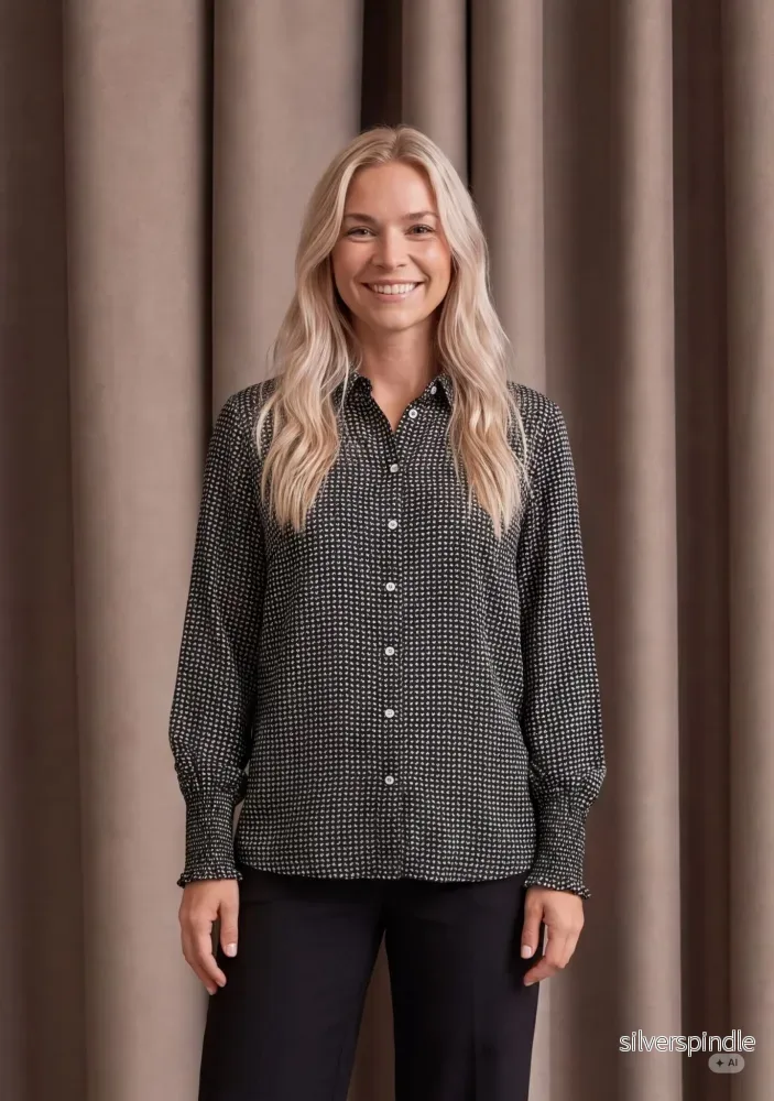 Gyta Smock Blouse – Petite Print Gyta Smock Blouse – Petite Print