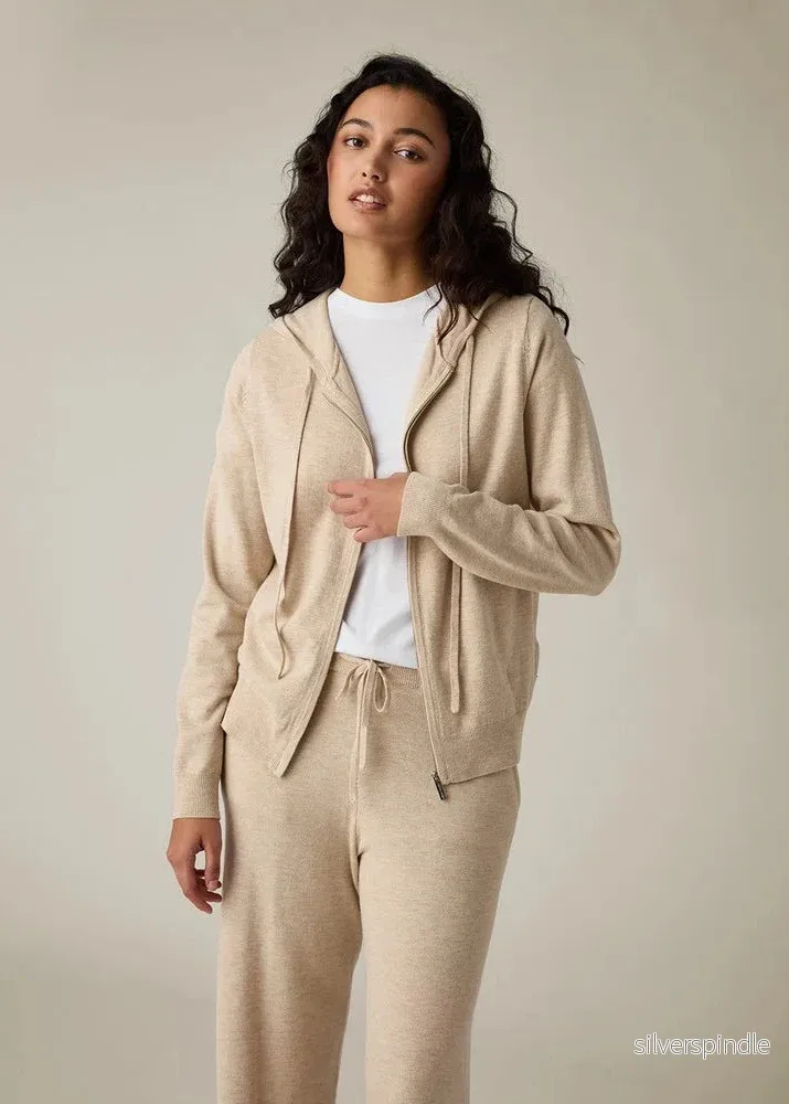 Lexington Knitted Hoodie Beige - Bild 2