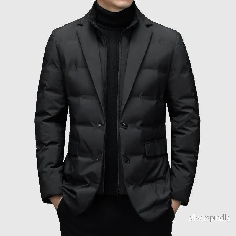 Elegant Vinterjacka för Herr med Quiltad Design och Slim Fit - Bild 3