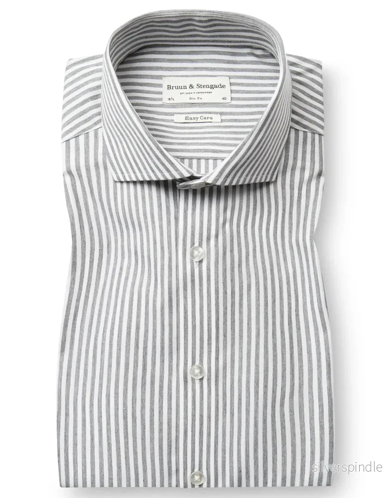 BS Cole Slim Fit Skjorta - Green/White