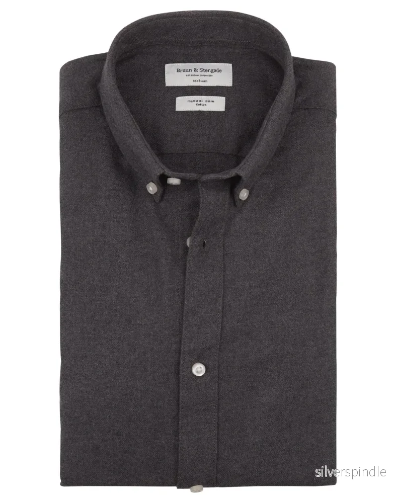 BS Osaka Slim Fit Skjorta – Grey BS Osaka Slim Fit Skjorta – Grey