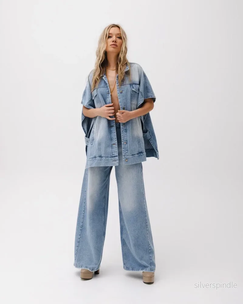 Mia | Vintage Oversized Denim Set