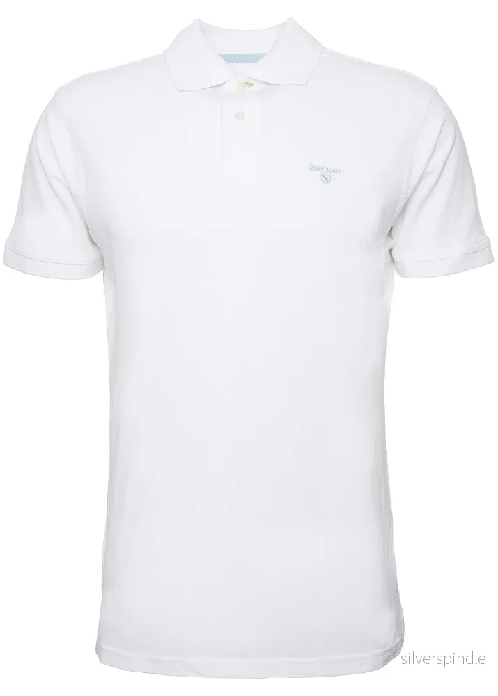Barbour LW Sports Polo Shirt White - Bild 2