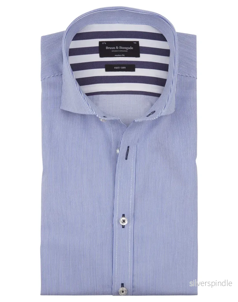 BS Niles Modern Fit Skjorta - Blå